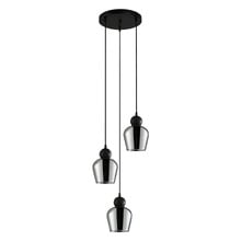 Champan Glass & Iron 3 Light Pendant